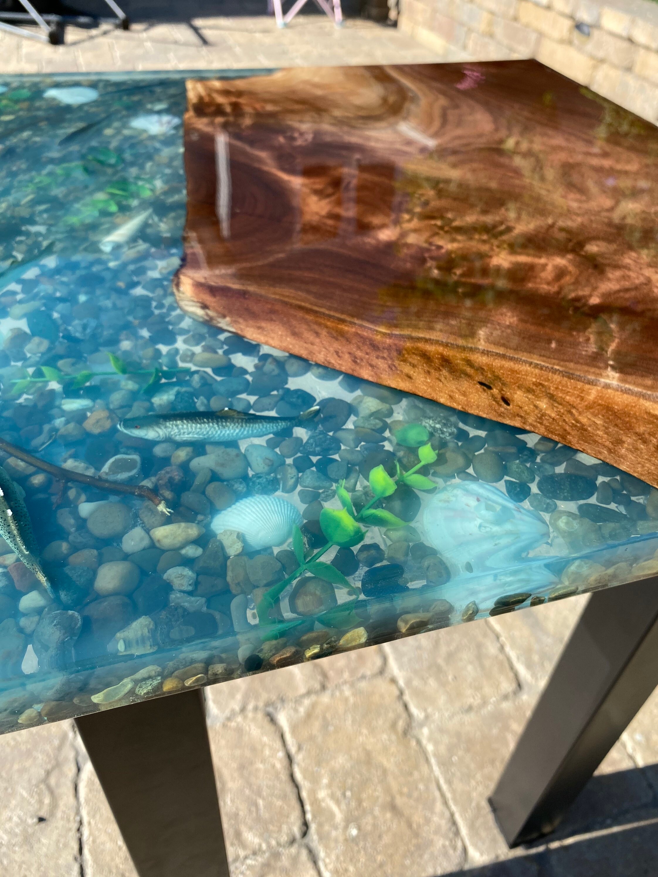 Custom 3D Fish Aquarium End Table/side Etsy