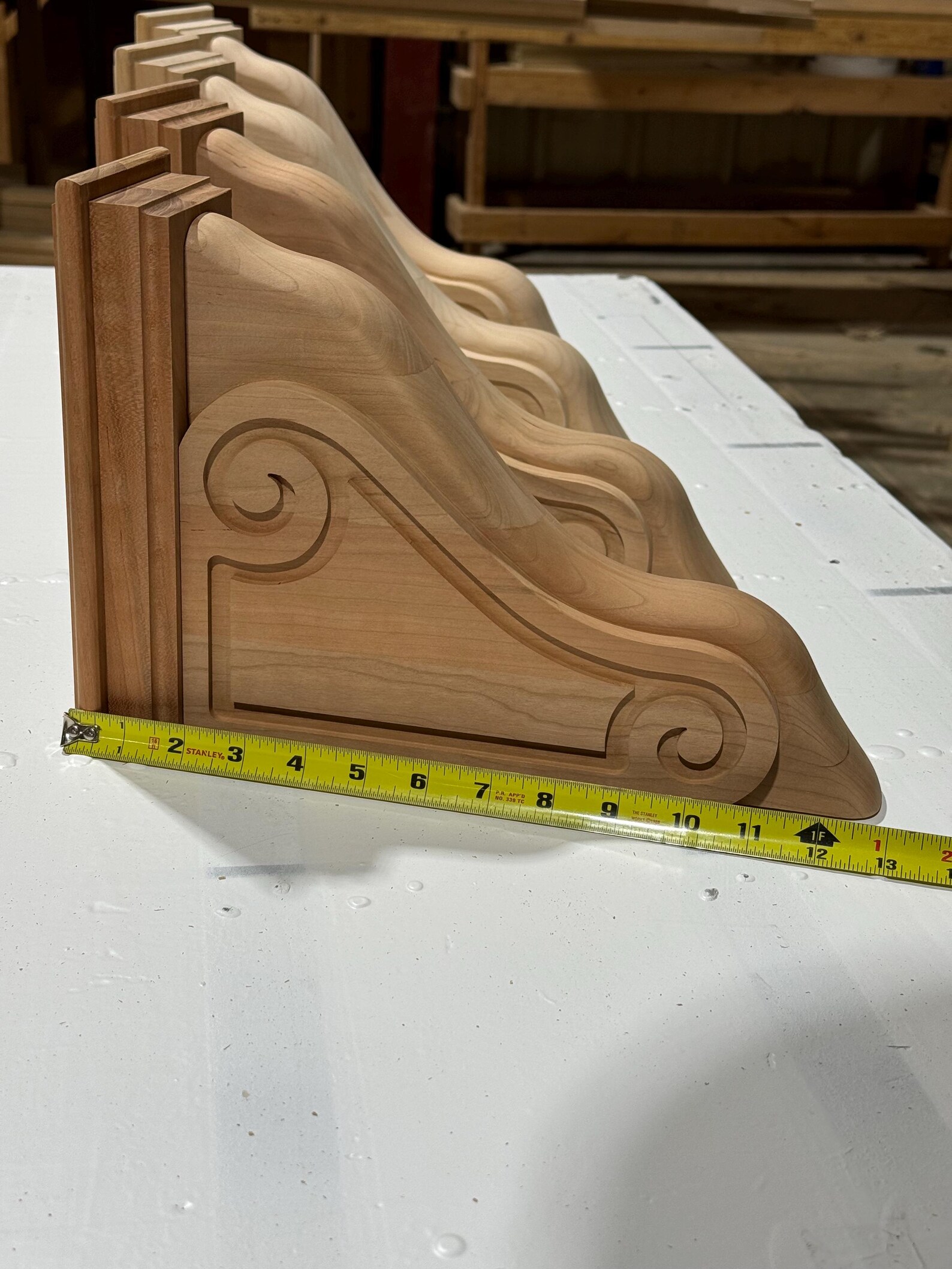 Alder and Cherry Corbels Hardwood Wall Decor Solid Wood Corbels