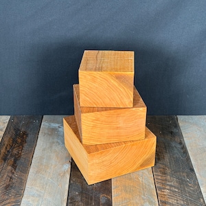 Cherry Bowl Turning Blanks Hardwood Blanks light Wood Carving Block Wood Turning Blanks Wood Block Bowl Turnig Custom Size