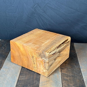 Large Brown Maple Bowl Blank 8”x8”x4” Hardwood Turning Blank Lathe Turning Wood Blanks Salad Bowl DIY Hobby Wood Turning