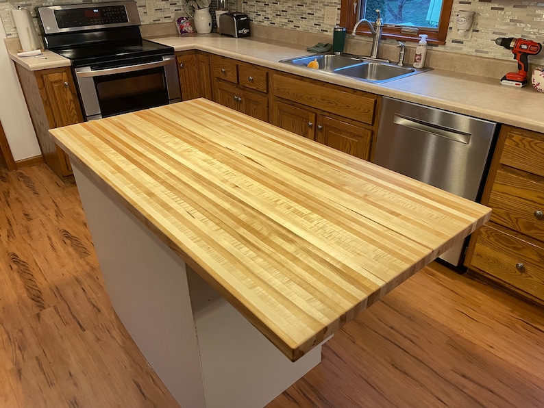 Butcher Block Wood Top Island Top Table Top - Etsy
