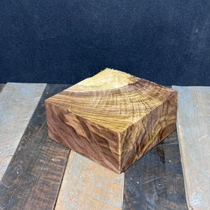 7”by7”by3” Crazy Burly black walnut bowl DIY turning plank lathe turning wood lathe chunks wood block wood turning blanks walnut block
