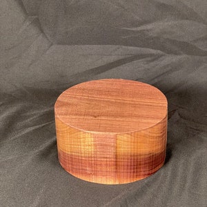 Round Walnut Bowl Turning Blanks 6”by6”by3”  Blanks Dark Wood Carving Block Wood Turning Blanks Wood Block Bowl Turnig