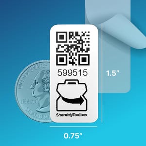QR Tags Small Polyester (1.5&quot;x.75&quot;)