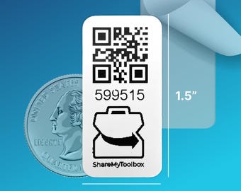 QR Tags Small Polyester (1.5"x.75")