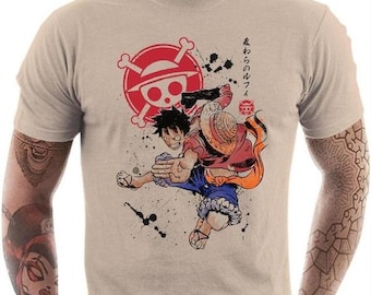 T-shirt geek homme - Captain Luffy - T shirt one piece