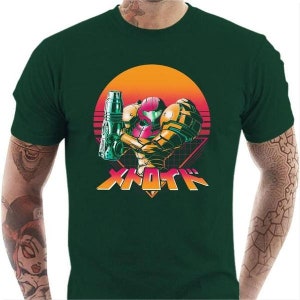 T-shirt geek homme Metroid Retro Hunter image 8