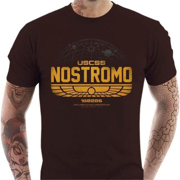 T-shirt geek homme - Nostromo de l'USCSS, tshirt Alien