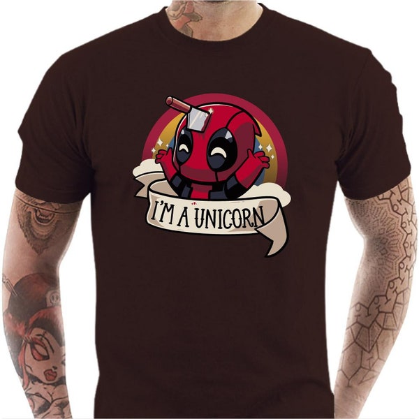 T-shirt geek homme - I am unicorn - Deadpool - tshirt cinéma