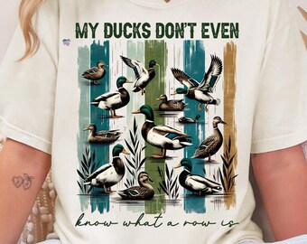 Pato divertido PNG Patos reales Pinceladas PNG Clipart Animal de granja Sublimación Diseño de camiseta para amantes de los patos Vida en el lago del campo PNG pato digital