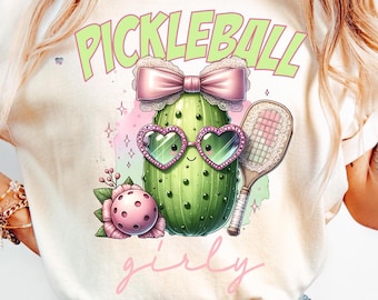 Pickle Ballin Png, Funny Pickleball girly coquette PNG Cute Pickle Ball Sublimation Design Dink This pickle Shirt dtf transfer file Digital