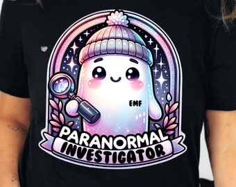 Cute Halloween ghost PNG paranormal investigator PNG funny most haunted emf poltergeist hunter shirt PNG spirit world clipart spooky digital