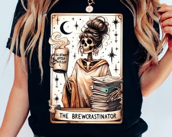 Lustige Kaffee Skelett PNG Procrastination Becher Clipart Frech Büro Humor Shirt Design The Bridecrastinator Digitaler Download