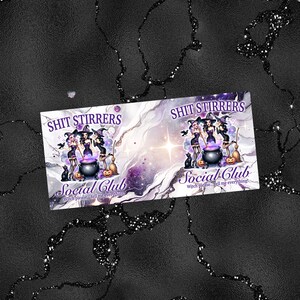 Sarcastische heks sociale club 11 oz mok wrap Salem Witches Coven vrijgezellin mokken Halloween horror koffiemok spookachtig digitaal afbeelding 2