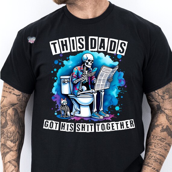 Doing dad shit PNG doing dad shirt PNG funny fathers day sublimation toilet print PNG daddy on toilet adult humor digital download