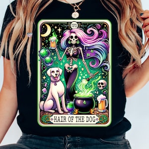 lustige tarot karte witchy png hundeliebhaber png haare des Hundes Bier digital