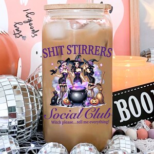 halloween witch social club PNG Salem witches coven bachelorette PNG sarcastic witchy horror CLIPART spooky season witchcraft digital image 4