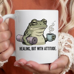 Funny Frog PNG for Shirts, Sarcastic Burnt Out Frog Design, Mental Health Humor Sublimation