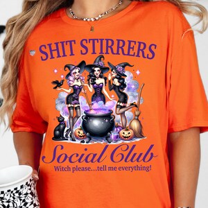 halloween witch social club PNG Salem witches coven bachelorette PNG sarcastic witchy horror CLIPART spooky season witchcraft digital image 6