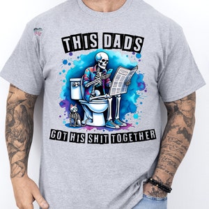 Doing dad shit PNG doing dad shirt PNG funny fathers day sublimation toilet print PNG daddy on toilet adult humor digital download image 6