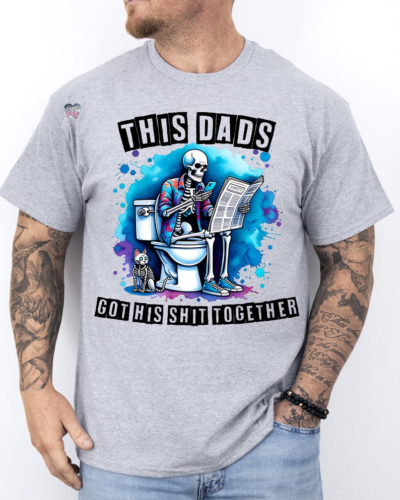 Doing dad shit PNG doing dad shirt PNG funny fathers day sublimation toilet print PNG daddy on toilet adult humor digital download image 6