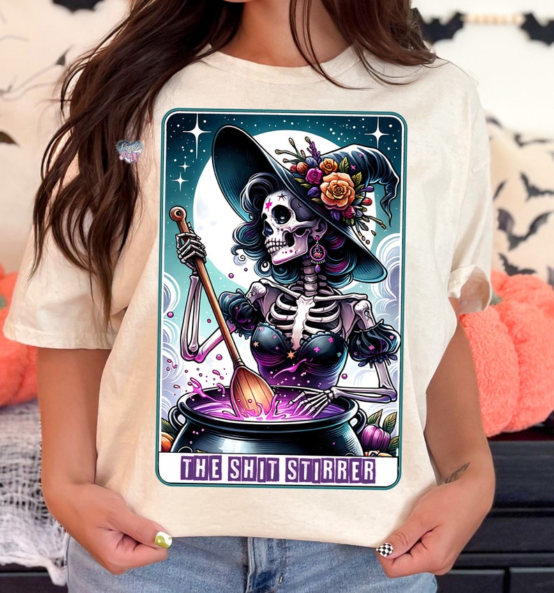 The shit stirrer tarot card png witch