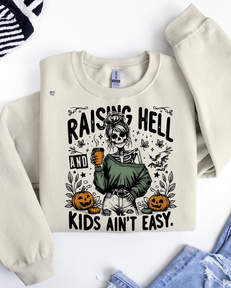 Rolig skelettmamma PNG sarkastisk höstmamma sarkastisk skelett Clipart, kaffeskelett PNG, Halloweenmammaskjorta digital nedladdning bild 7