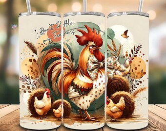 grappige flirt kippenboerderij 20oz magere beker wrap rustieke kip moeder PNG sarcastische kip minnaar cadeau boer beker kippen digitaal