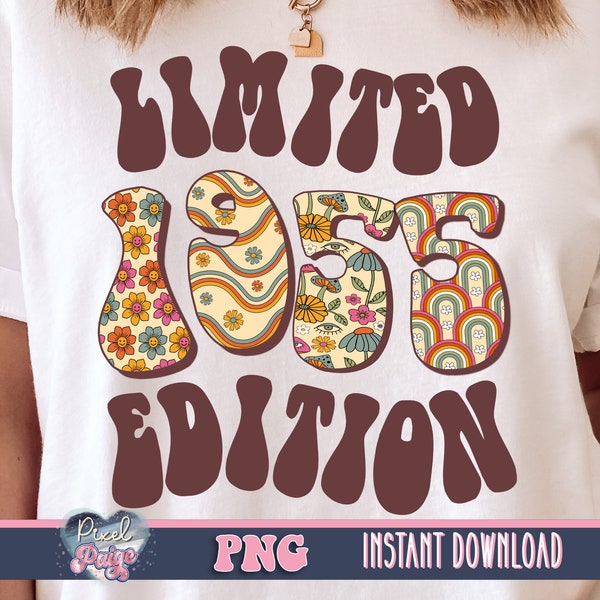 1955 limited edition png for sublimation, retro 68th birthday shirt png, 1955 png, 50s png, legends are born in 1955, aged to perfection