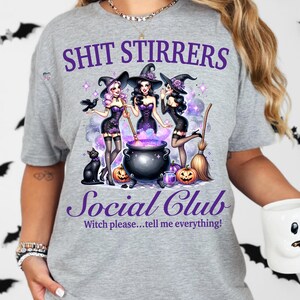 halloween witch social club PNG Salem witches coven bachelorette PNG sarcastic witchy horror CLIPART spooky season witchcraft digital image 5