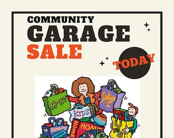 Community Garage Sale Flyer