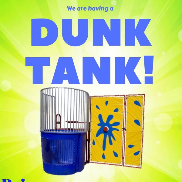 Dunk Tank Flyer and Nomination Slip