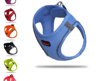 PetTagArt Air Mesh Step-In Dog Harness, Dog Harness Air Mesh extra light & soft in different sizes, Pastel Colors