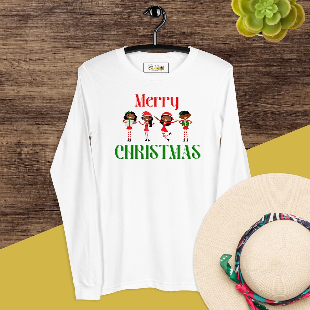 Womens Holiday Shirt Christmas Shirt Christmas Long Sleeve Etsy