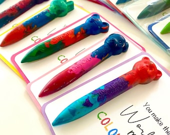 Animal Crayon Pen with Activity Sheets