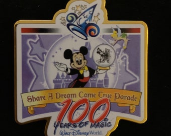 Walt Disney Centennial pin collectible 2001 share a dream come true parade Mickey Mouse