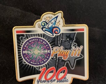 Disney pin collectible who wants to be a millionaire 100 years of magic Walt Disney World 2001