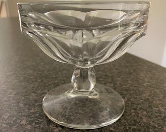 Heisey Crystal TEN Low Sherbet Stems PEERLESS pattern Mint Condition