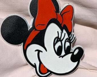 RARE Minnie Mouse MAGNET 2 Walt Disney World 1980s memorabilia Disneyana PERFECT condition
