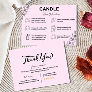 Editable Candle Warning Label Template, Canva Candle Care Guide, Candle  Small Business Stickers, Printable Candle Warning Labels 