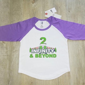 Toddler Birthday T-shirt, 2 infinity and beyond, Birthday Toy Story Shirt, 2 years old, Buzz light year