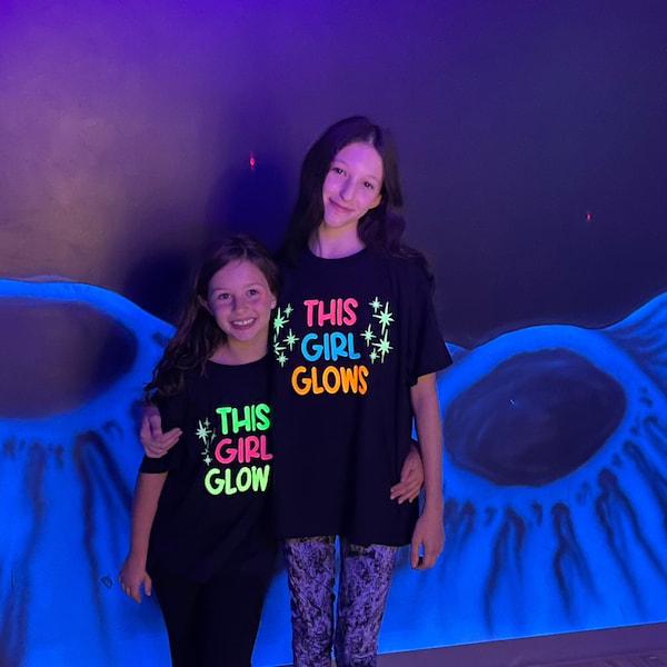This Girl Glows Glow in The Dark T - Shirt