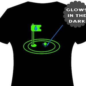 Glow Golf Glow in the Dark T Shirt