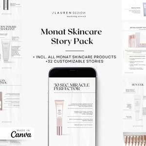 Monat Skin & Body Care Product  Pack - Monat Instagram Stories -  - Canva Editable Templates - Instagram Templates - Monat Template