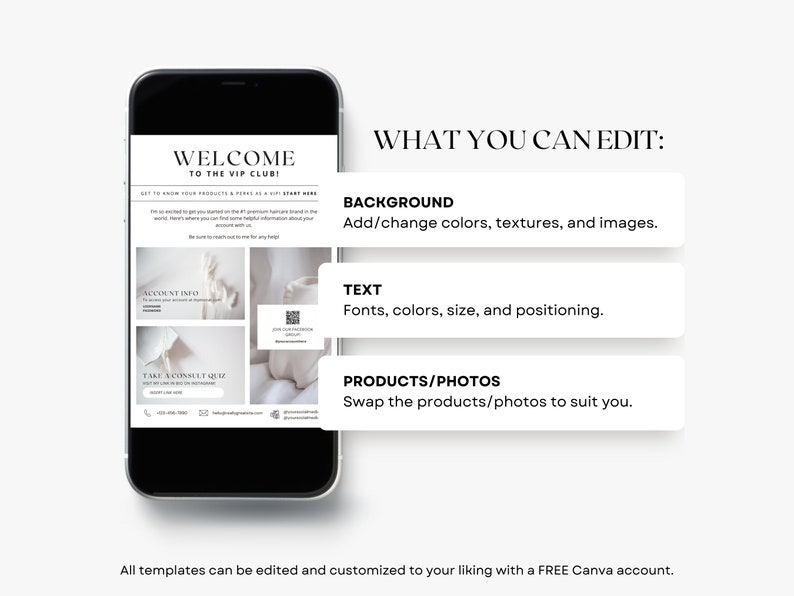 Monat VIP Welcome Packet – Customizable Canva Templates (digital ...