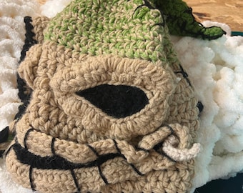 Custom Handmade Crochet Boogie Man Hood – Made to Order Cosplay Hat