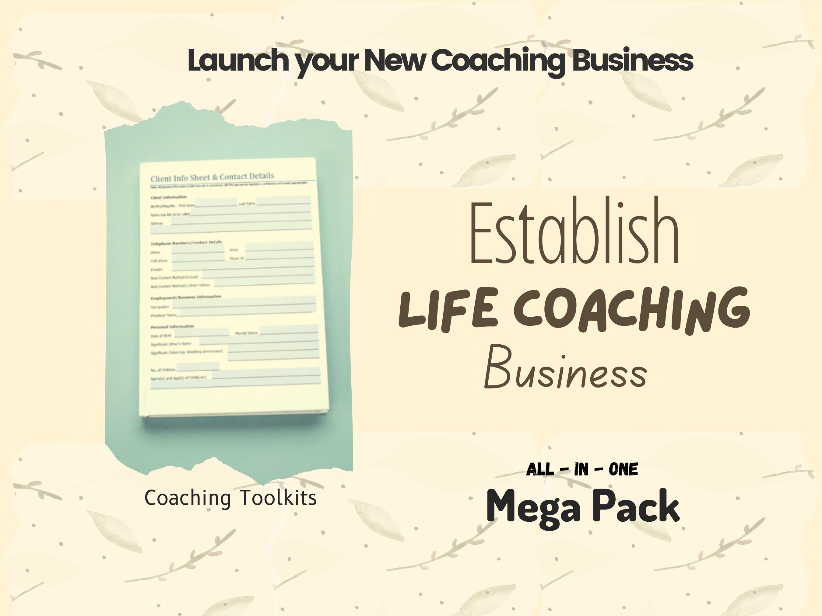 Life Coaching Toolkit All in One Mega Pack Etsy