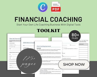 Financial Coaching Toolkit | Budgeting, Finance Planner Templates (Canva PDF)