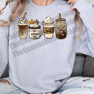 UPS Coffee Worker Fuel PNG United Parcel Service Design par sublimation Service de courrier imprimable
