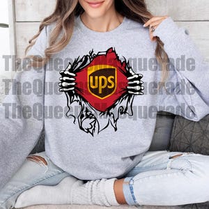 UPS Super Hero PNG United Parcel Service Design par sublimation Service de courrier imprimable